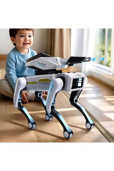 iUni 8006 Câine robot inteligent cu bile de hidrogel, extensibil în apă, RC, aplicație, comenzi vocale