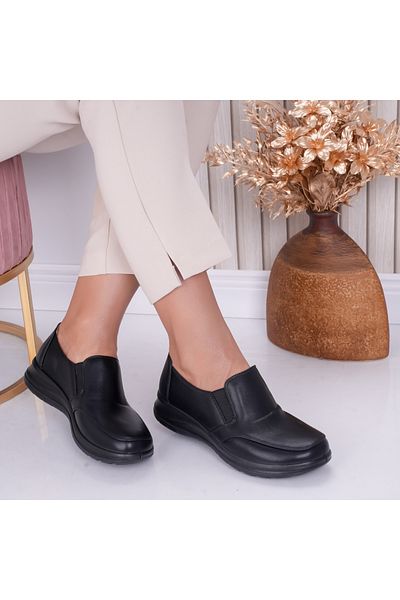 MODA STİL Women's casual shoes Black Eco-leather Rami, 39