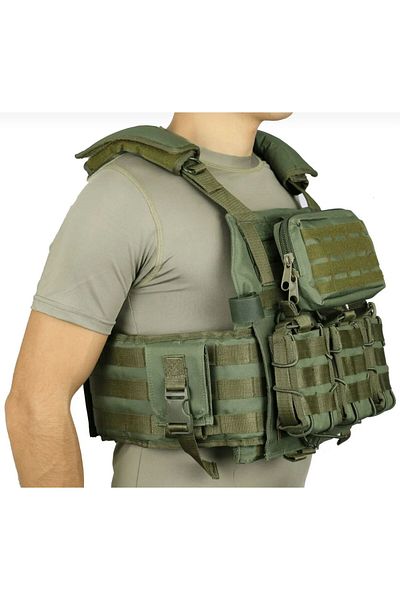NkyÜniforma Nky Uniform Molle Tactical Vest – Adjustable, Multi-Pocket, Durable & Lightweight (Black/Khaki/Beige)