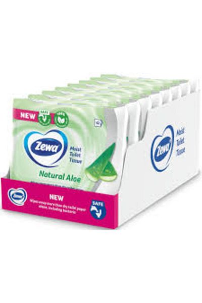 Zewa Hartie igienica umeda Zewa Aloe Vera, 8 pachete, 42 bucati