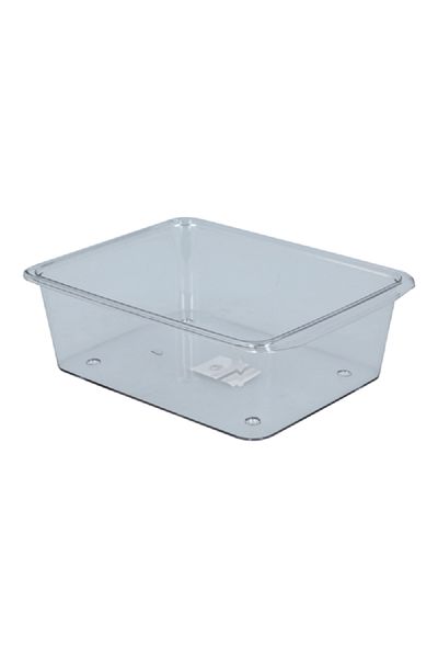 Felli Stackable Easy to Clean High Quality Plastic Refrigerator Organizer with Cover Clear