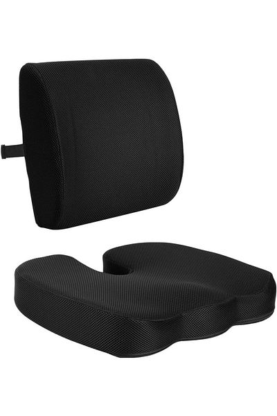 Deli Memory Foam Cushion for extra comfortable, Good for Car seat, Office chair.