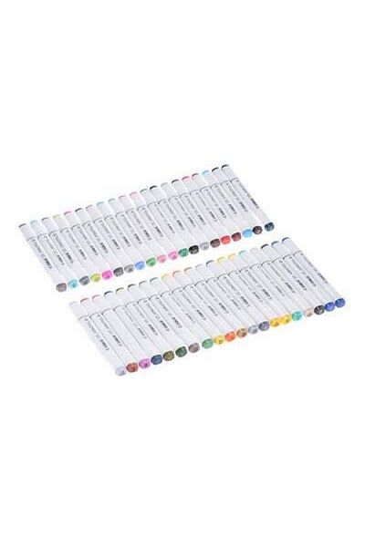 HALAMODO 40-Piece Graphic Art Twin Tip Highlighter Set Multicolour