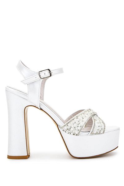 Tamer Tanca Women's Vegan White Heeled Shoes