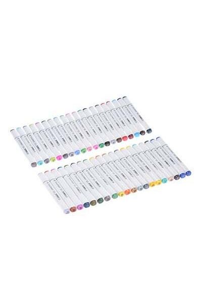 HALAMODO 40-Piece Graphic Art Twin Tip Highlighter Set Multicolour