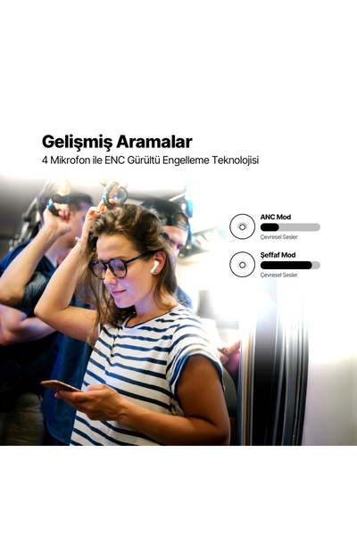 Ttec AirBeat Pro ANC Gerçek Kablosuz TWS Bluetooth Kulaklık 2KM154