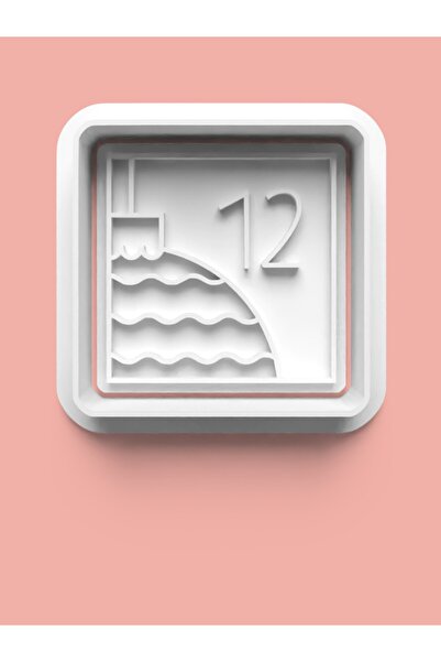 AKTASTORE قالب كوكيز على شكل رقم 12 وقالب عجينة السكر - اثنان وعشرون رقمًا