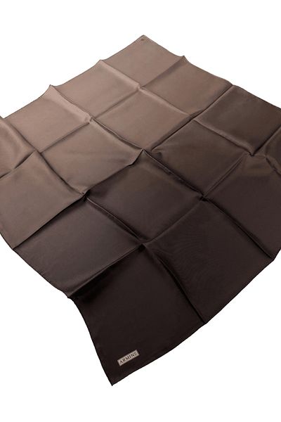 Armine Nostalgia Series Silk Twill Scarf 8971D Gradient Pattern Bitter Coffee-81