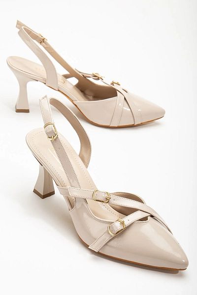 DİGGO Patent Leather Women's Heeled Shoes