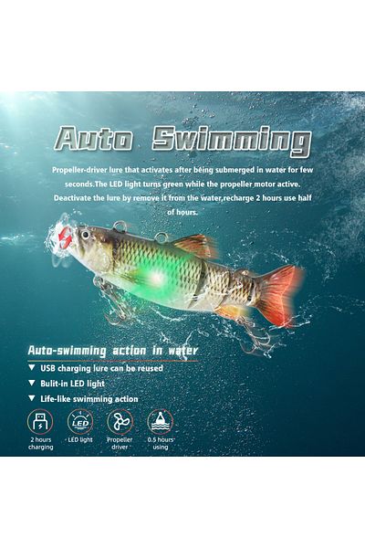 FishEdge Momeală artificială, wobbler electric autopropulsat, FishEdge Live Bait, lungime 9 cm, 20 grame, argintiu