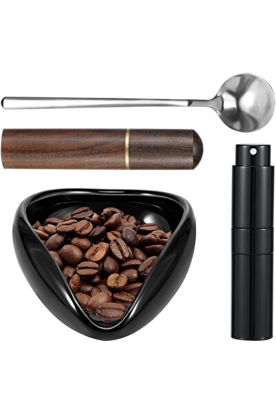 COOYA Bean Dosing Cup and Spout Set,with 6 Needles,Effective Static Reduction,for Coffee Lovers