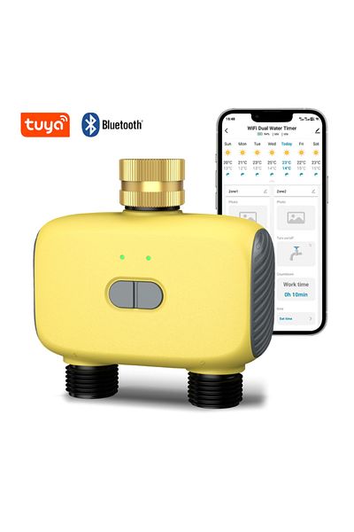 zeevos Smart Wifi Irrigation/watering Controller, With 2 Outputs, App Control, Tuya, Bluetooth,