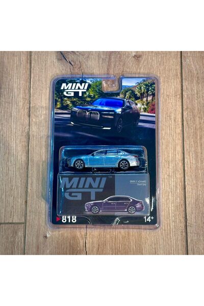 mini gt إصدار CHASE Mini GT BMW i7 xDrive60 Dravit Gray رقم: 818