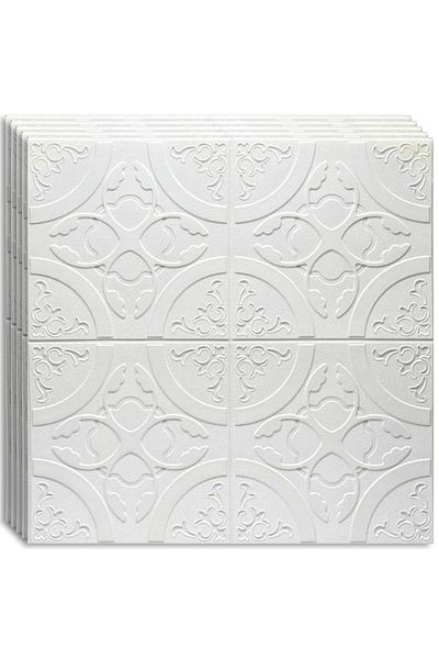 HOZRO Set 100 x Tapet 3D autoadeziv HOZRO, model abstract, pentru pereți și tavan, acoperă 49 mp, modern
