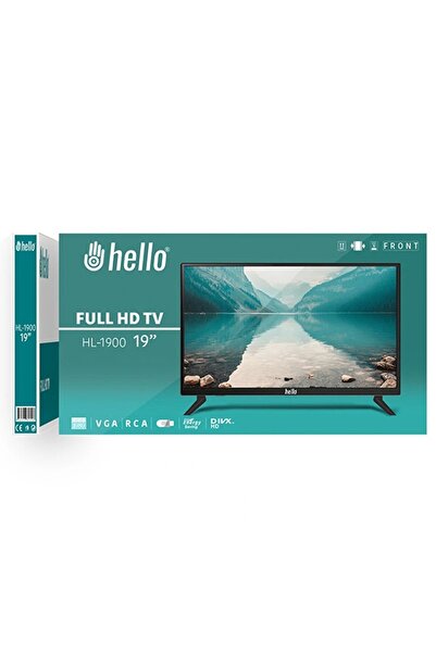 ALFA AKSESUAR 03 Hello Hl-1900 19 Full Hd Led Monitör (12 Volt Adaptörlü)(audıo In-rca-vga-hdmı-usb) 45 Cm X 32 Cm