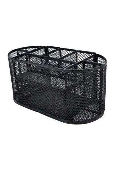 HALAMODO 9-Compartment Multi-Functional Desk Organizer Box Black