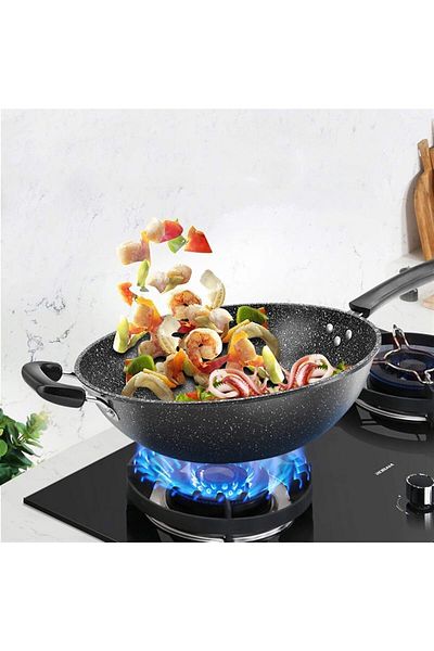 COOYA Pan,Pots,with Lid And Stay Cool Handle,scratch Resistant,dishwasher And Oven Safe,for Kitchen ,32cm