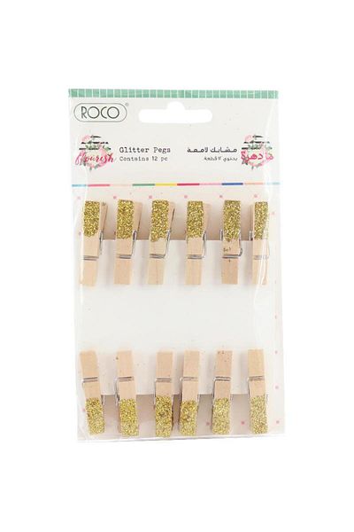 Roco Pegs Flourish Glitter Assorted Color