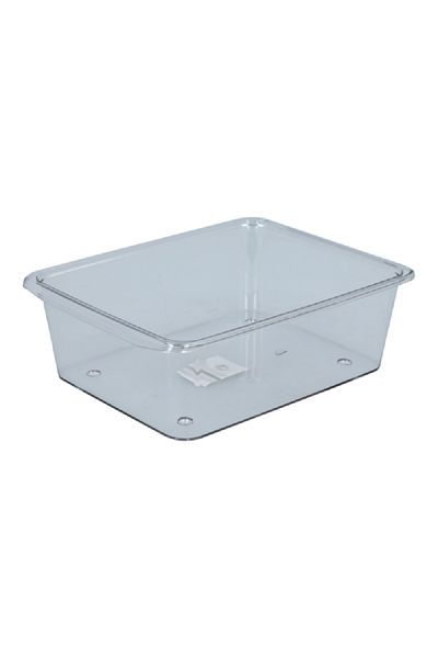 Felli Stackable Easy to Clean High Quality Plastic Refrigerator Organizer with Cover Clear