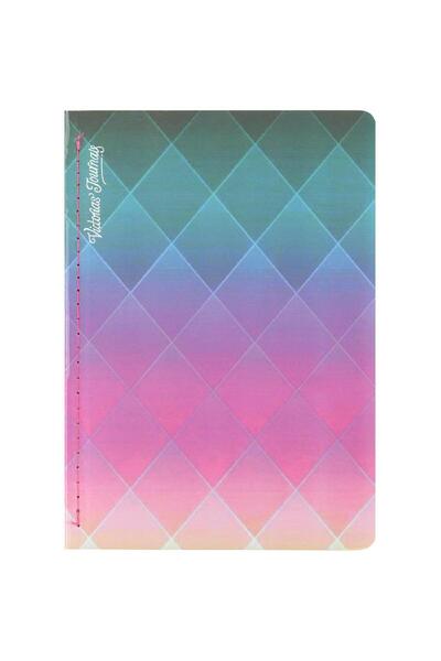 Roco دفتر ملاحظات معدني مطاطي A5، 40 ورقة مسطرة، لون بنفسجي