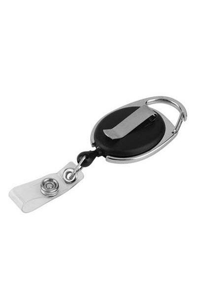 HALAMODO Badge Reel For ID Card Holders Black