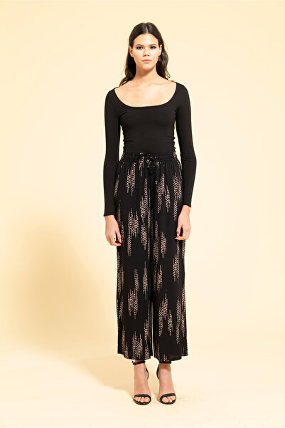 MİRAŞE MODA بنطلون فيسكوز دايموند مع جيوب داخلية وخارجية