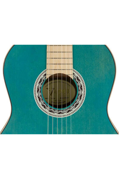 VALENCIA VC354AB, chitară clasică, mărime 4/4, finisaj aqua blue