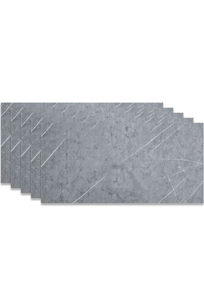 HOZRO Set 100 x Placi imitatie Marmura autoadezive HOZRO, Model abstract, pentru pereti
