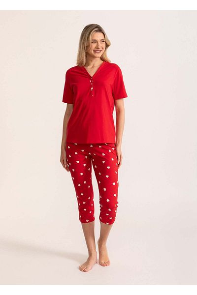 Soft&Seven by SOFIAMAN Women's Elsa Cotton Pajamas