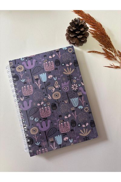 Adalinhome Atakids Lizy Spralli Hard Cover Checkered School Notebook (17×24 Cm, 120 Sheets)