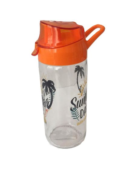 Herevin 500 Cc Patterned Glass Flask / Summe Days-7 X 19.5 (H) cm