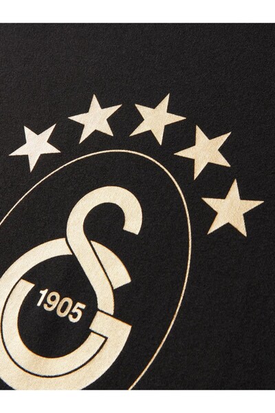 Galatasaray Licensed 5 Star Black Championship T-Shirt