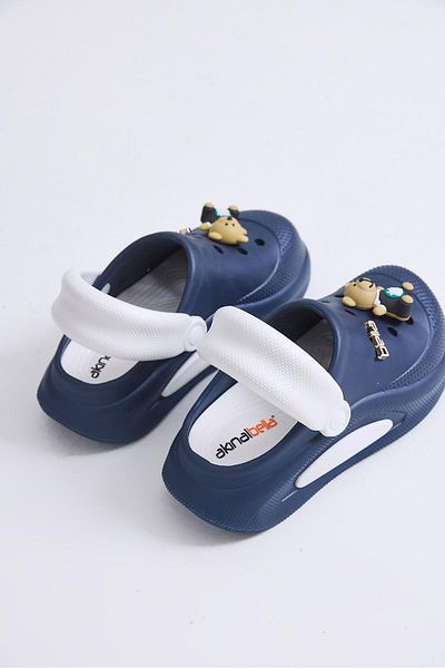 Raneel Kazançlı Alışveriş High Sole Accessory Slippers Navy Blue