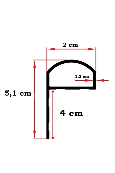 Şahin Mutfak Tezgah Önü Su Sızdırmaz Profili Mermer Önü Su Engelleyici Uzun 100 Cm