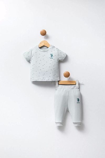 ALFA AKSESUAR 03 U.S. Polo Baby Set of 2 Usb2311 Water Green