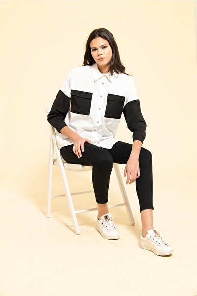 MİRAŞE MODA Pocket Shirt Poor Sleeve
