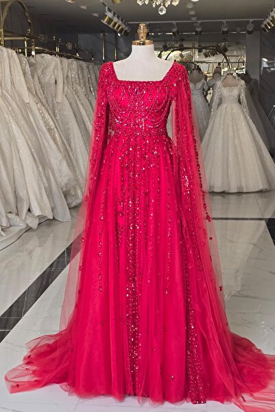 Yonca Moda Evi Kırmızı Yonca Nişanlık 7990