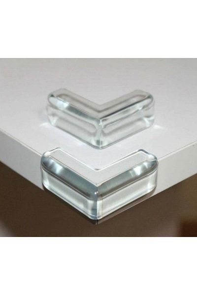 demethome Children's Baby Silicone Transparent Table Coffee Table Zigon Pointed Corner Protector with Triangular Structure and Multiple Options