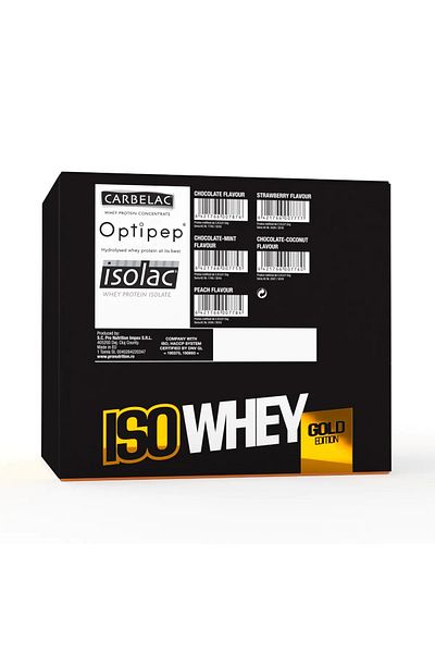 Pro Nutrition Whey protein, 3 types of protein, Iso Whey Gold Edition Chocolate Mint 15 sachets x 30g