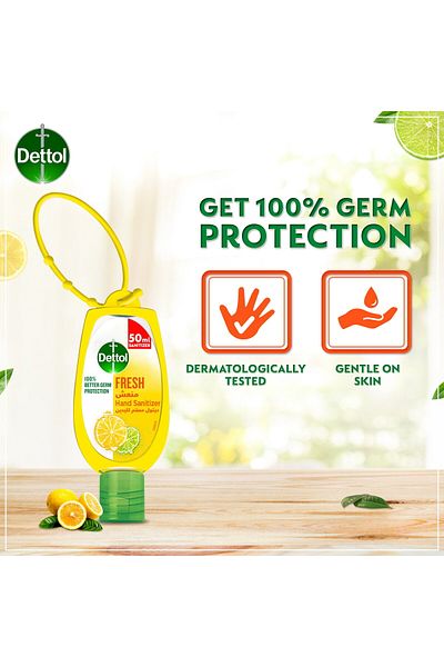 Dettol Fresh Hand Sanitizer with Jacket 50 ml