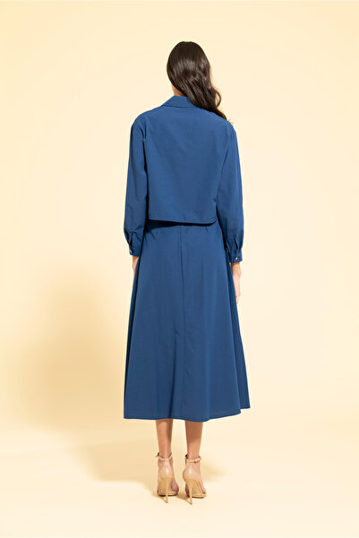 MİRAŞE MODA TREND ÇAN ETEKLİ GÖMLEK TAKIM