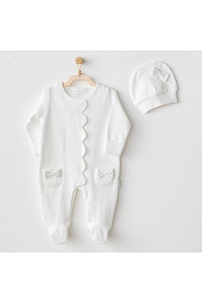 ALFA AKSESUAR 03 Andywawa Ac25823 Chic Girl Jumpsuit Set Ecru