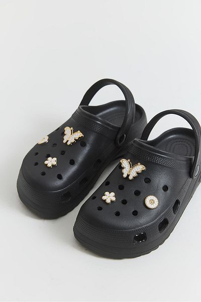 Raneel Kazançlı Alışveriş High Sole Women's Slippers with Accessories Black
