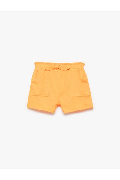 Koton Bürümcük Pocket Detailed Elastic Waist Bow Shorts