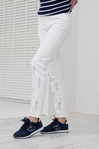 Moodbasic TAŞ DETAYLI KOT PANTOLON