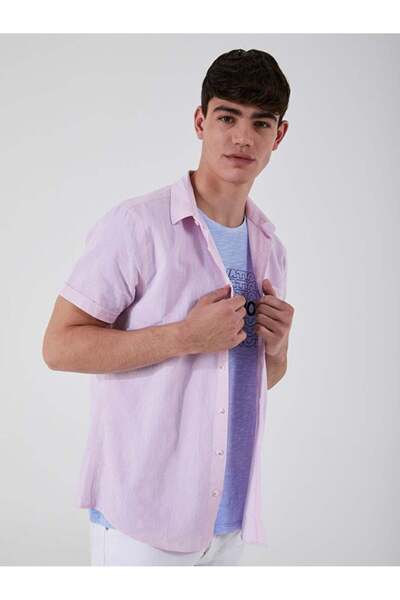 Ltb WIBOZI Короткий рукав Рожева сорочка 12204908949526