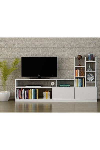 UnicUtil Biblioteca Living UnicUtil,164 x 25 x 91 cm, Alb, UU67