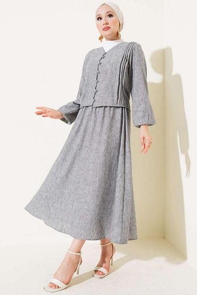 modasindoma Women's Brit Button Double Suit
