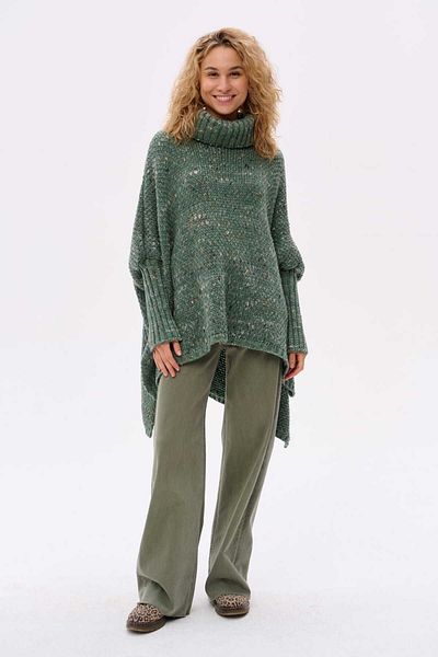 Blue Shadow Women's Sweater Tris Khaki Melange