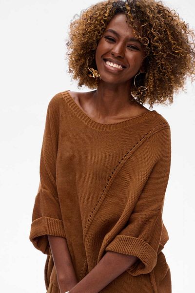 Blue Shadow Gustti Women's Sweater Milk Chocolate